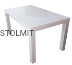 Stół biały połysk nierozkładany prostokąt i kwadrat - wymiary