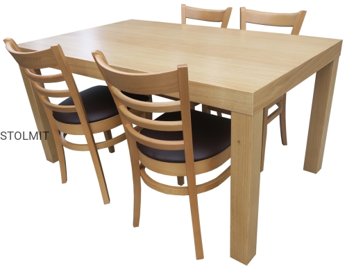 stół dab rozkładany 4 krzesła wygodne stolmit.jpg