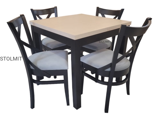 stół kwadratowy loft industrialny 4 czarne krzesła stolmit.jpg