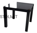 Stół kwadratowy czarny połysk  rozkładany lub w całości - wymiary